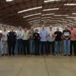 Gustavo Mendanha com vereadores de Mineiros