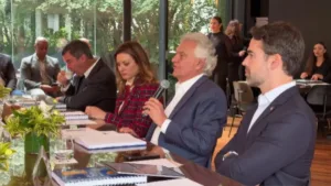 Ronaldo Caiado em entrevista no Jornal Nacional