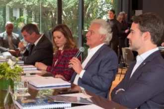 Ronaldo Caiado em entrevista no Jornal Nacional