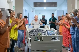 Corredor de honra para doação de órgãos em Goiânia