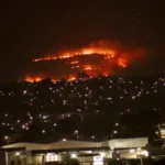 Incêndio na Serra das Areias em Aparecida de Goiânia