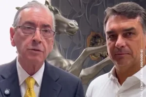 Flávio Bolsonaro em vídeo de apoio a Eduardo Cunha