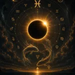 Eclipse Lunar em Peixes iluminando o céu noturno