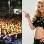 Joelma no palco após tamancada na cabeça em Goiânia