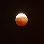 Eclipse lunar parcial sobre Brasília, Brasil