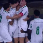 Palmeiras Sub-20 comemora vitória contra o Vasco