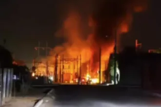 Incêndio em subestação da Equatorial em Ipameri