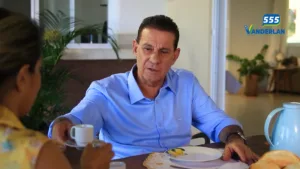 Vanderlan Cardoso em propaganda eleitoral destacando trabalho no Senado