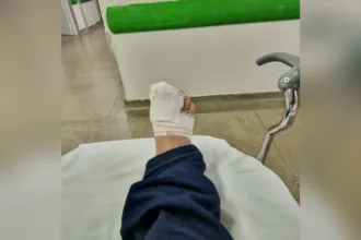 Acidente com fio solto em Goiânia fere técnico de enfermagem