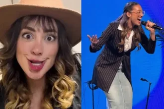 Nicole Louise cantora em polêmica com o pai gay