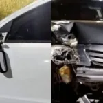 Carros destruídos em Mineiros por motorista bêbado