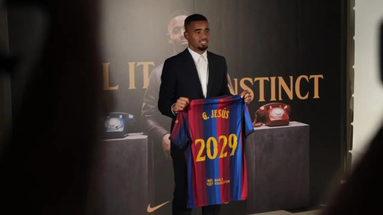 Saiba o que Gabriel Jesus disse ao ser apresentado pelo Barcelona