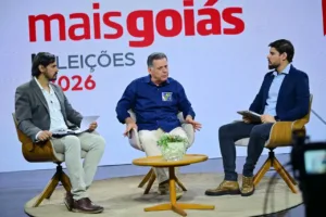 Marconi Perillo durante sabatina do Mais Goiás