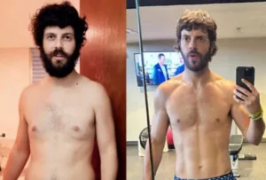 Transformação física de Diogo Defante para o Rock in Rio