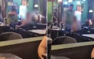 Advogado agride mulher em bar de Jataí, Goiás
