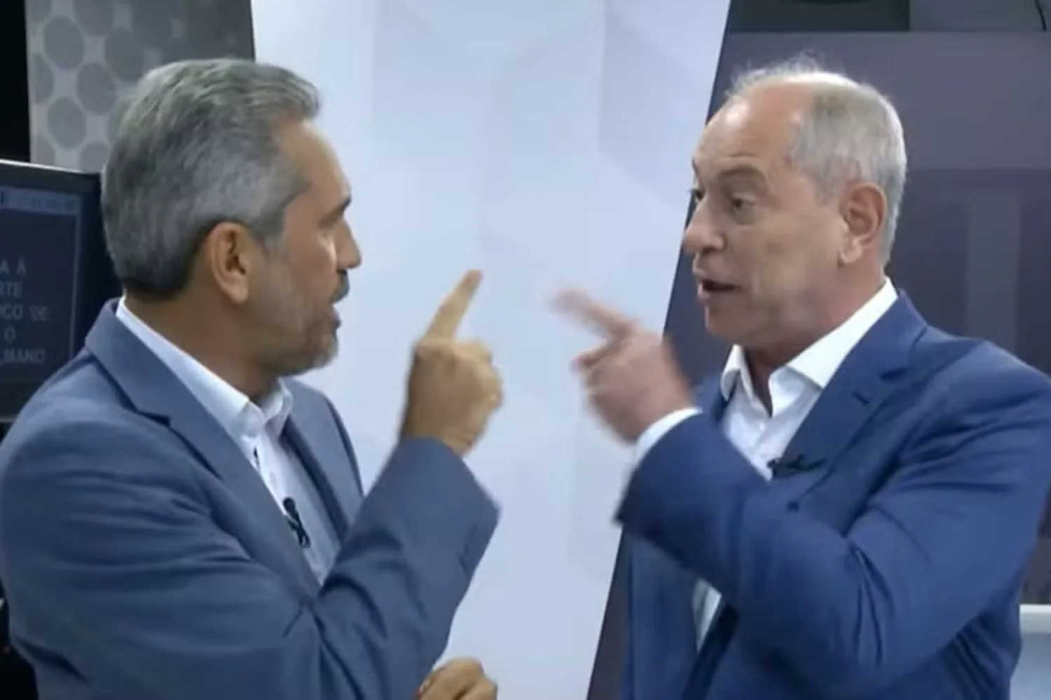 Ciro Gomes e Elmano batem boca em debate no Ceará: “Baixe o dedinho”