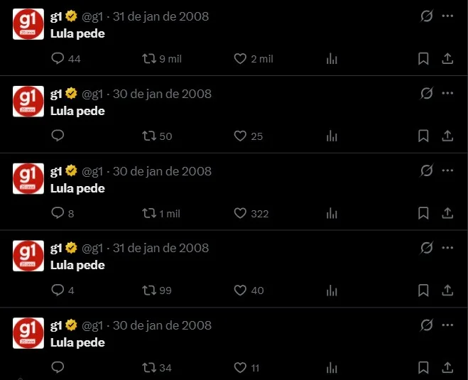 ‘Morre a inesquecível’: por que alguns posts do g1 no antigo Twitter ficaram incompletos? Descubra em VÍDEO