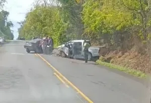 carro-e-caminhonete-ficam-destruidos-apos-colisao-frontal-na-go-020,-perto-de-cristianopolis