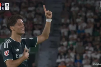 elche-0-x-1-real-madrid:-arda-guler-faz-golaco-de-falta-mas-arbitragem-sinaliza-gol-contra-do-goleiro