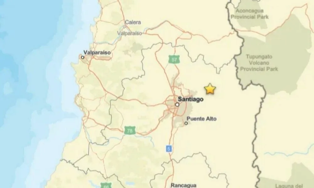 Terremoto de magnitude 4,8 sacode a região central do Chile
