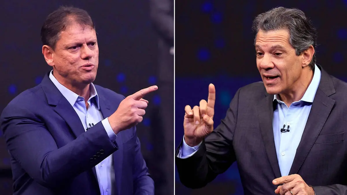 Datafolha: Tarcísio tem 50%, contra 30% de Haddad, e poderia vencer em 1º turno em SP