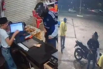 homem-armado-assalta-posto-de-combustivel-e-padaria-no-parque-santa-rita,-em-goiania