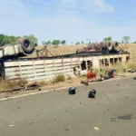 colisao-entre-caminhao-e-carro-deixa-uma-pessoa-ferida-e-quatro-bovinos-mortos-em-porangatu