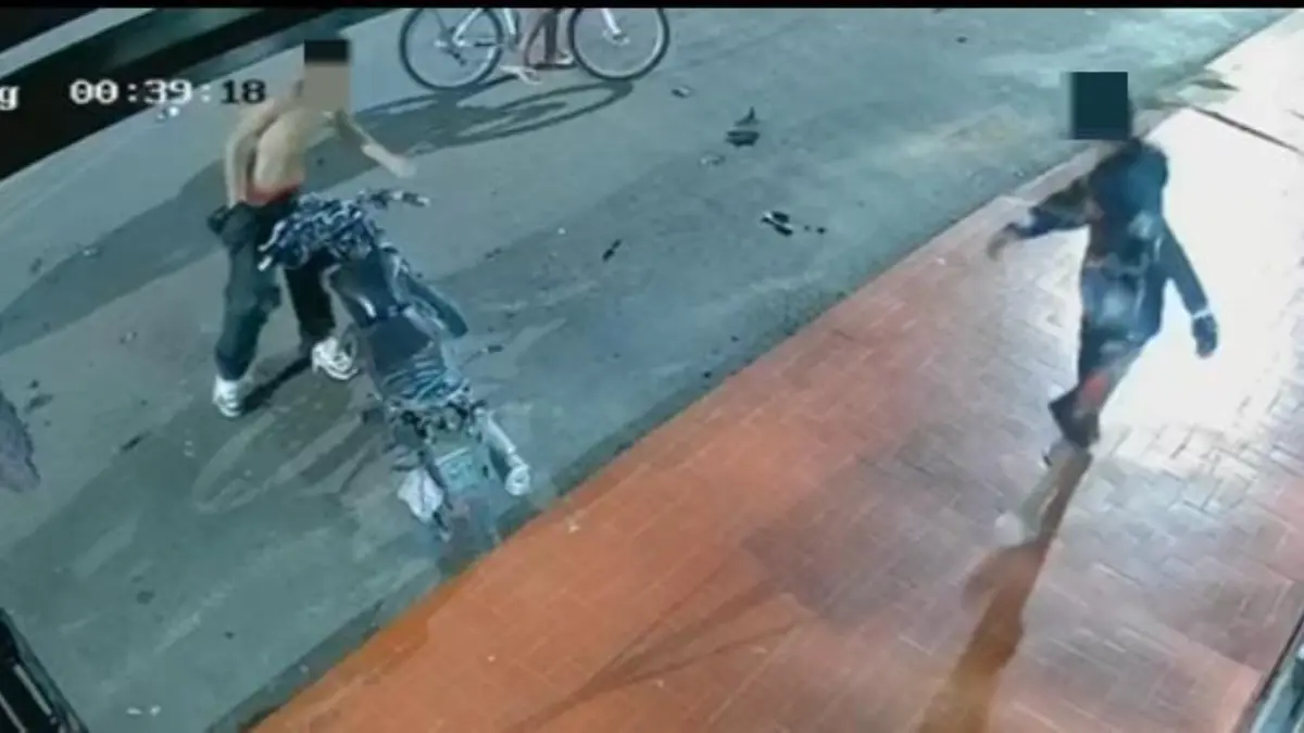 Segurança de casa nortuna é atropelado após impedir entrada de pai com filho menor de idade em Mineiros; assista