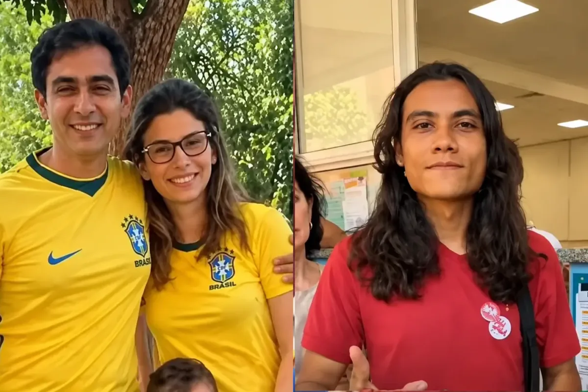 video:-eleitores-de-lula-e-flavio-se-distinguem-pela-roupa-em-goiania