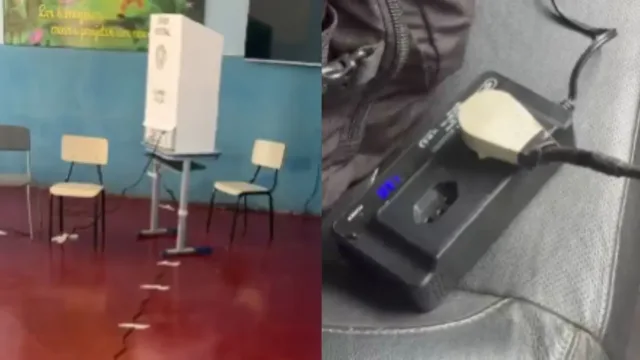 Vídeo: policial usa carro para fornecer energia a urna após apagão em povoado de Goiás