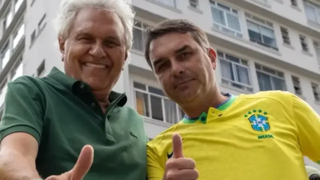 Caiado acerta apoio a Flávio Bolsonaro após telefonema em que apararam arestas