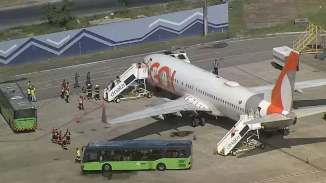 Voo da Gol com destino a Guarulhos retorna ao Recife após motor sofrer pane