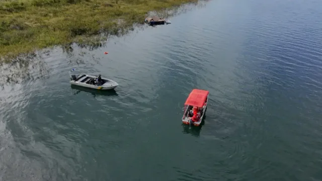 Ventania surpreende famílias em passeio de caiaque e pescaria em lago de Goiás