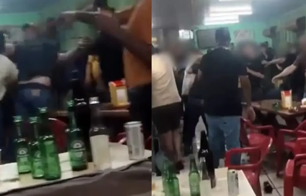 gravacao-de-clipe-termina-em-briga-generalizada-em-bar-de-hidrolandia;-assista-ao-video