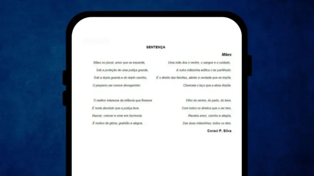 Juíza escreve poema para reconhecer dupla maternidade em Rio Verde: ‘mães no plural, amor que se expande’