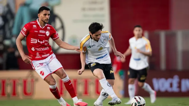 Sem criar chances de gol, Vila Nova vai perdendo para o Novorizontino e deixando a liderança da Série B