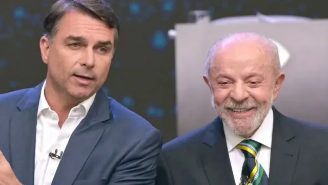 Debate entre Lula e Flávio Bolsonaro tem bate-boca, provocações e gritaria nos bastidores