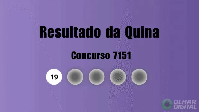 Resultado da Quina de hoje: veja números e ganhadores do concurso 7151 (sábado, 24/10) – Olhar Digital