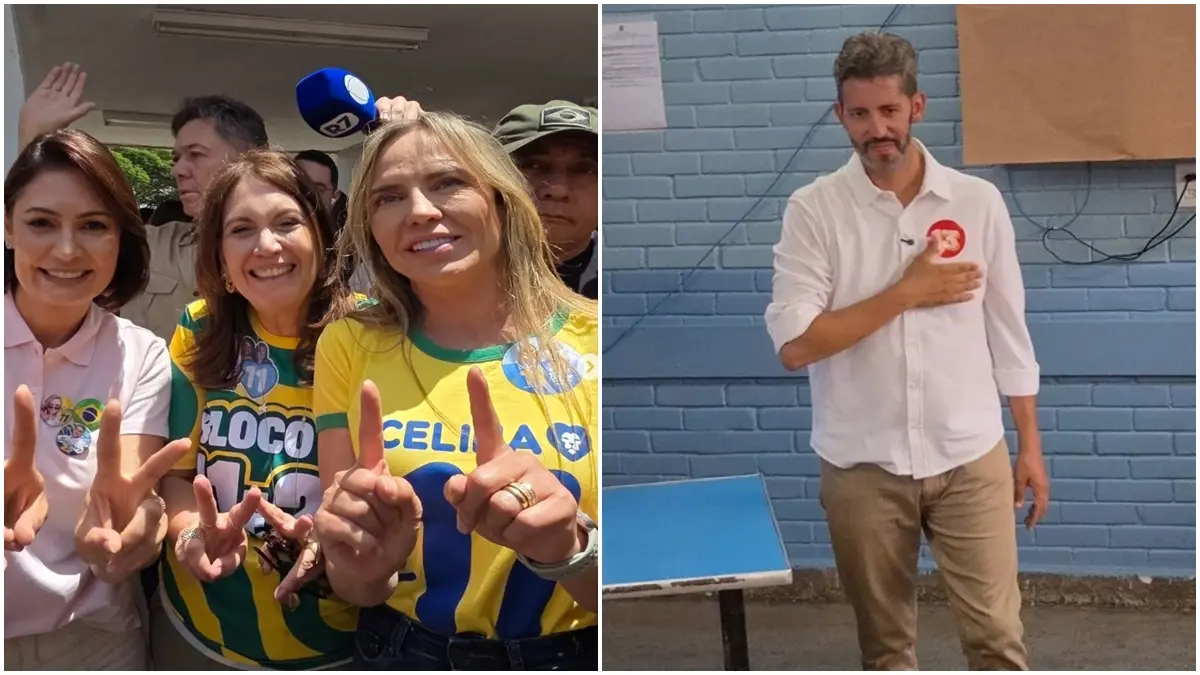 df:-michelle-e-kicis-acompanham-celina-em-votacao;-grass-vota-com-vice-e-esposa
