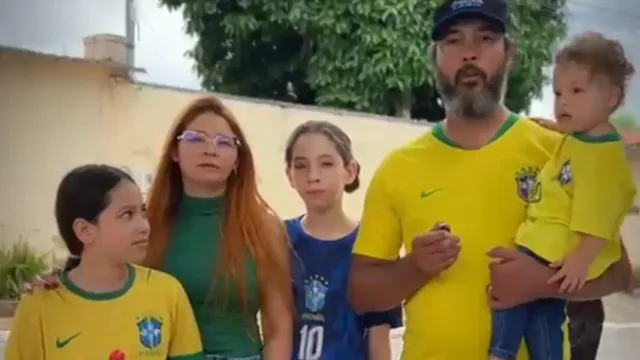 Empresário leva esposa e filhos para votar em Goiânia: ‘Privilégio e educação’