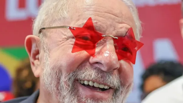 Óculos de estrela vermelha usado por Lula esgota na Shopee e no Mercado Livre após vitória